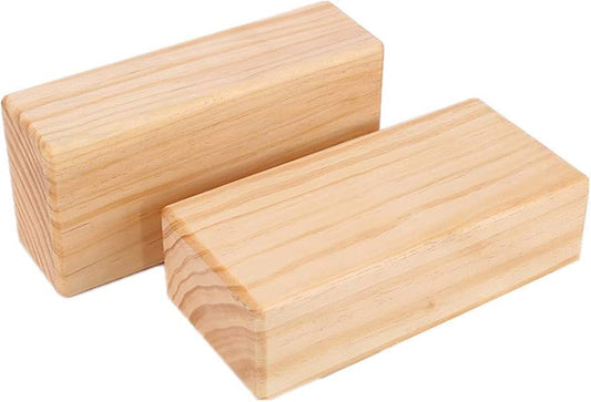 Bloques de Yoga de Madera Natural – Pack de 2 Unidades | Estabilidad, Equilibrio y Sostenibilidad