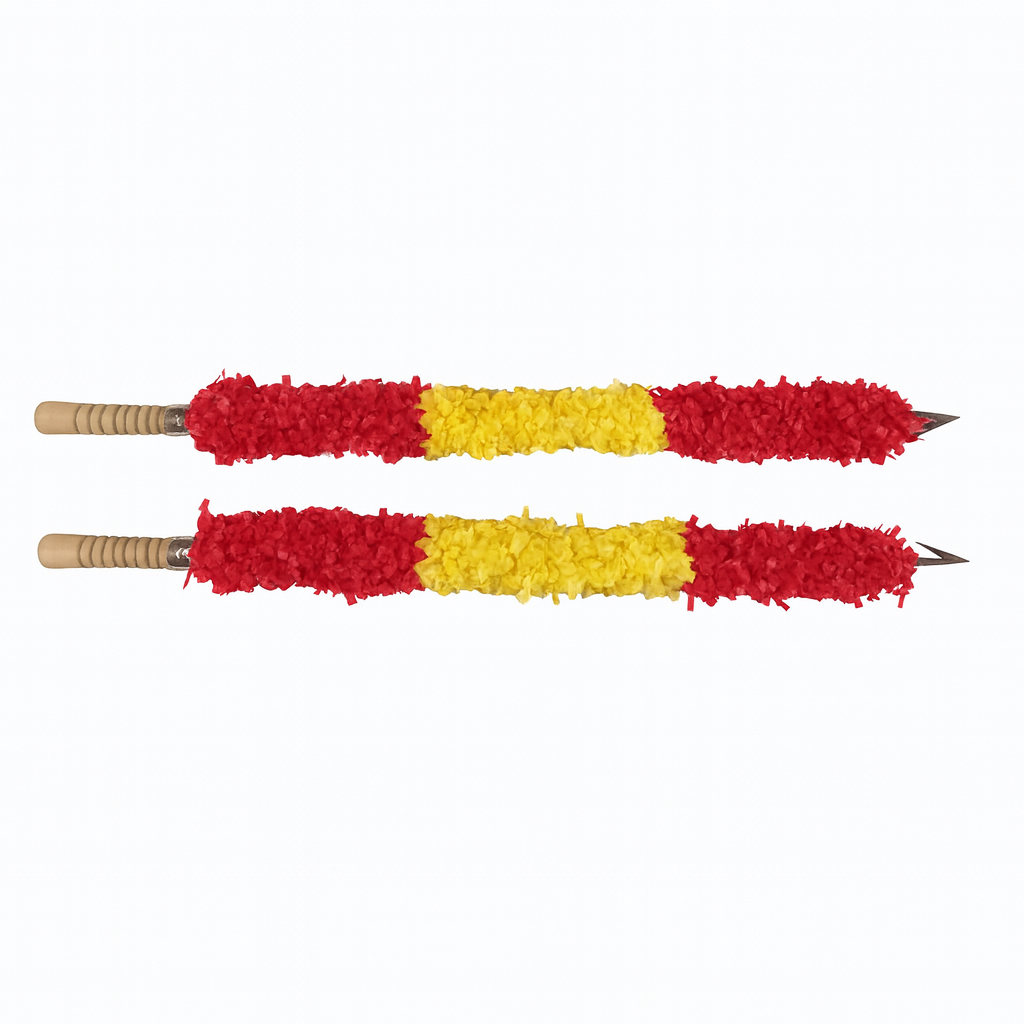 Banderillas de Toros Artesanales (2 Unidades) – Rojo y Amarillo